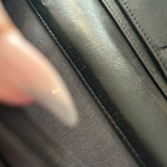 ⛓🖤 Chanel Quilted Wallet on a Chain Matelasse Crossbody Black WOC Style - Picture 6 of 10